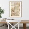 Botanic Print Beige by Tom Reeves 18-in. W x 24-in. H. Canvas Wall Art Print Framed in Natural